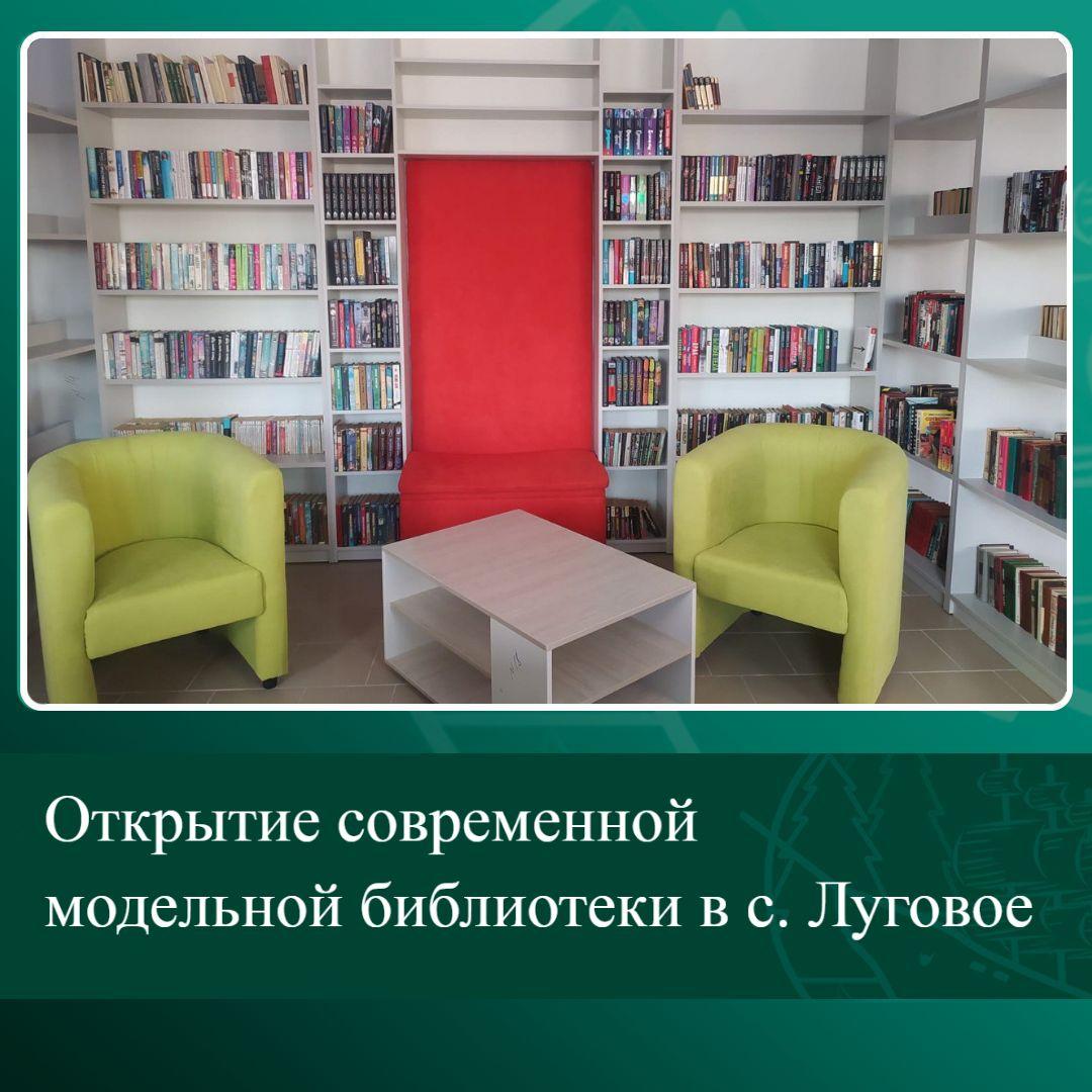 Открытие современной модельной библиотеки в с. Луговое.