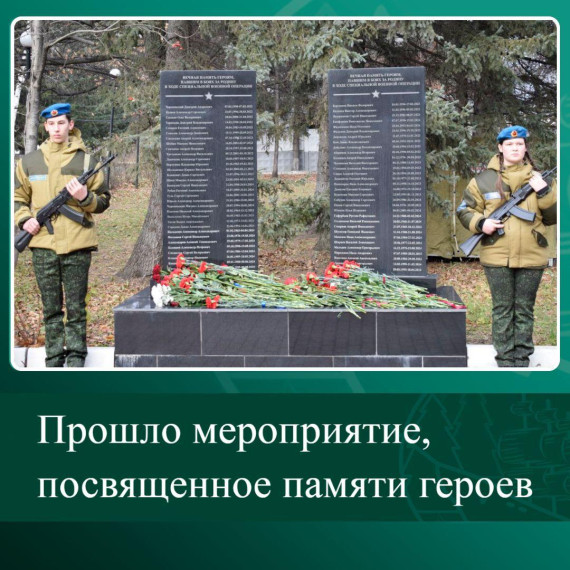 Прошло мероприятие, посвященное памяти героев. Прошло мероприятие, посвященное памяти героев.